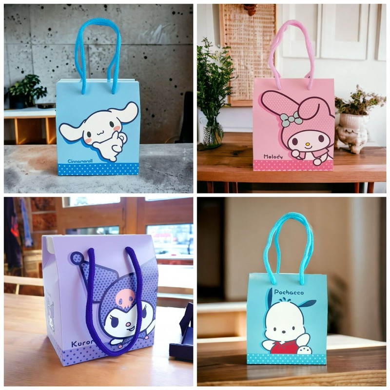 

(STR23) Goodie Bag Kotak Souvenir Snack Kado Sanrio Kuromi Cinnamorol Melodi Pocha / Paper Bag Sanrio / Goodie Bag Sanrio