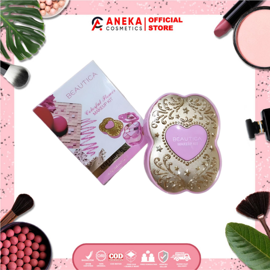 [BEAUTICA] Colorful Flower Make Up Kit