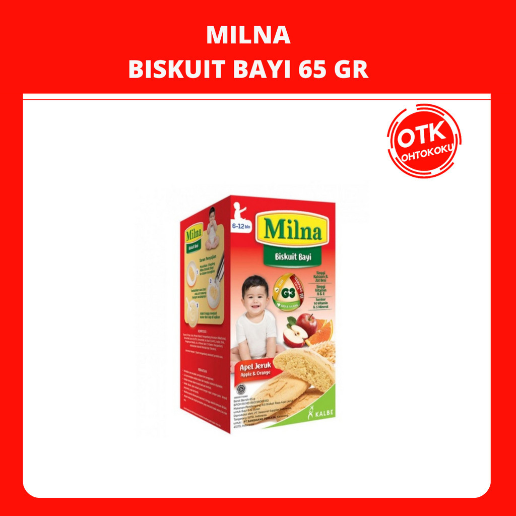 MILNA BISKUIT BAYI APEL JERUK 65GR
