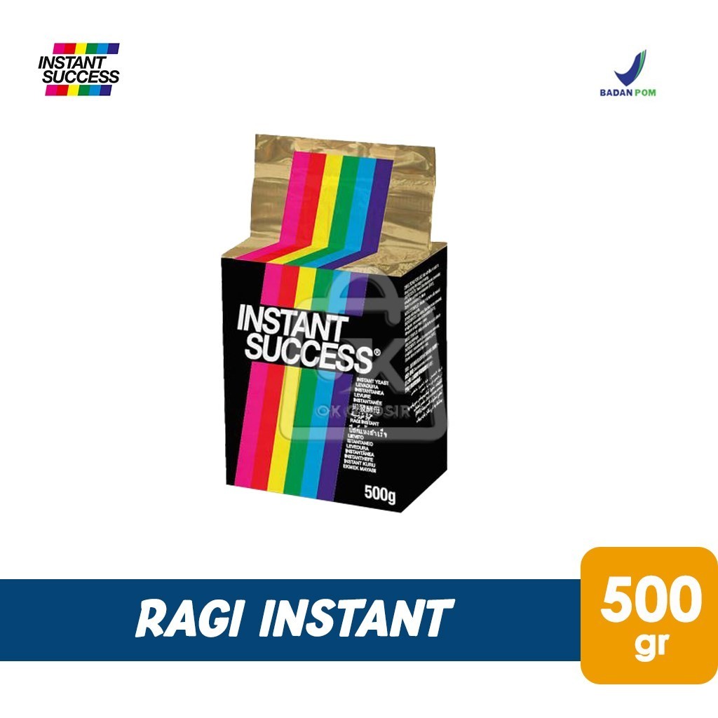 

Ragi Instant SUCCESS Gold Yeast / Instant Dry Yeast (Bag Item 500 gr)