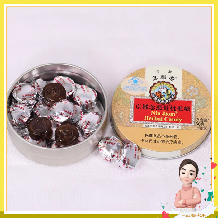 

Nin Jiom Herbal Candy Permen Herbal Pei Pa Koa - lemongrass mint