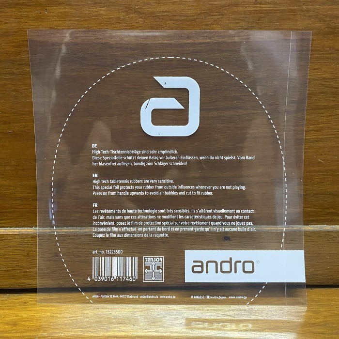 Rubber Protector Pelindung Karet Bet Tenis Meja ANDRO Transparan Ori -MNB23