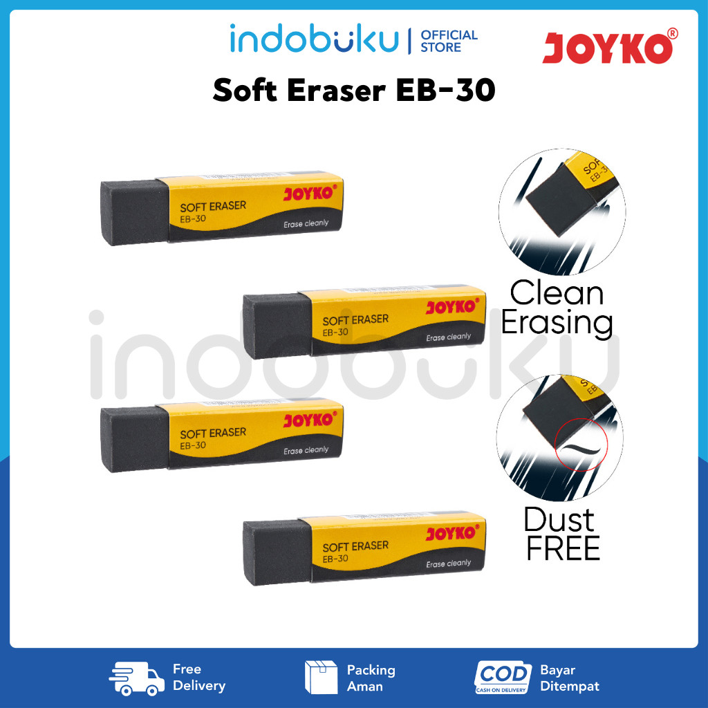 

Eraser Penghapus Joyko Medium Hitam EB-30