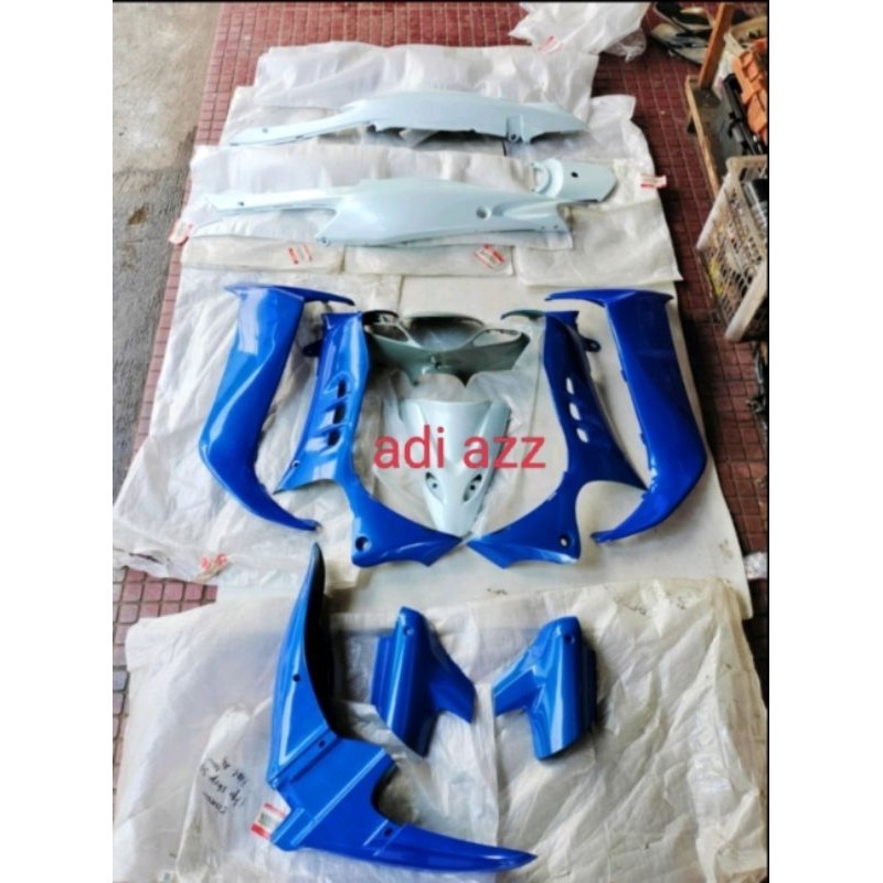 full body set halus satria hiu lscm Malaysia biru putih original SGP
