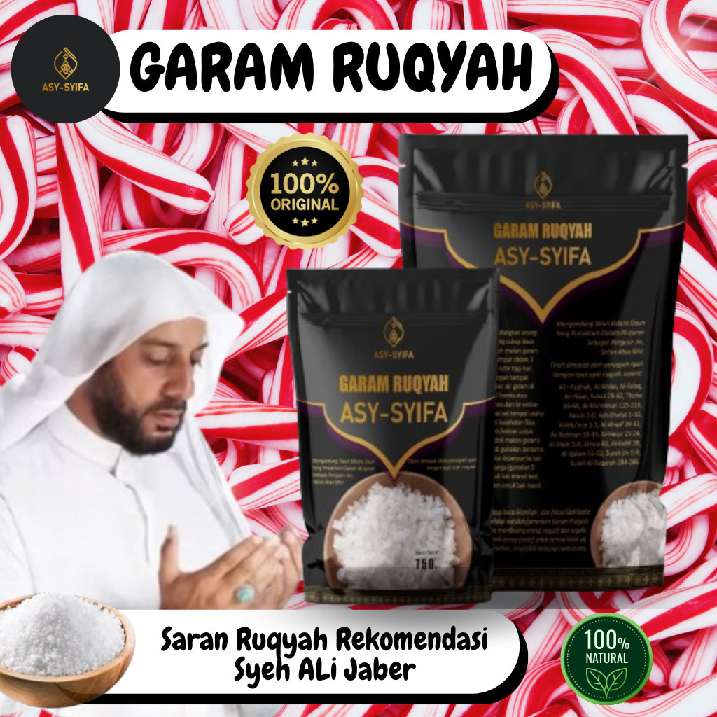 

Garam Ruqyah Asma AsySyifa Original - Menetralisir Rumah, Toko, dari Energi Negatif atau Jin