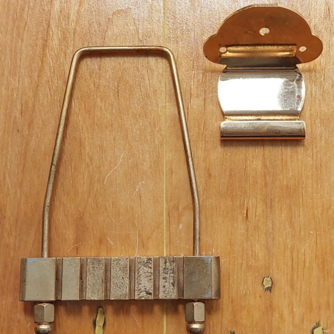 Tailpiece Gitar Listrik Gold 6 Senar / Tailpiece Gitar Elektrik NS02 6 String