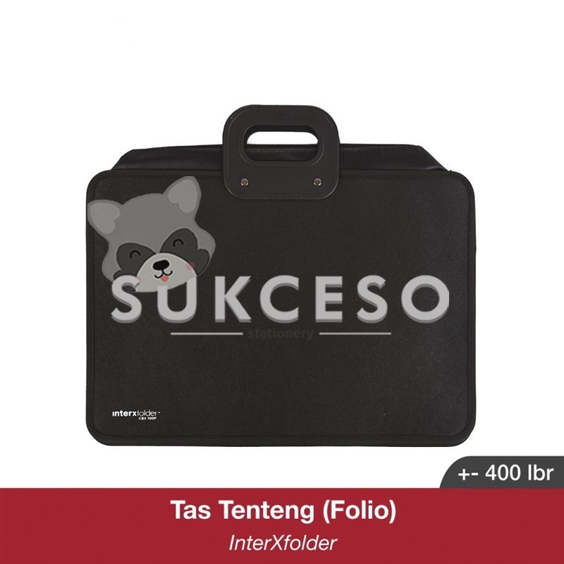 

Inter X Carry Bag Tas Tenteng Folio Hitam Tas Kantong Dokumen F4 Black
