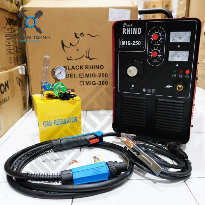 promo spesail ramadah Mesin Las Trafo 1 Phase MIG 250A RHINO / Welding Travo Las Inverter Mesin Las 