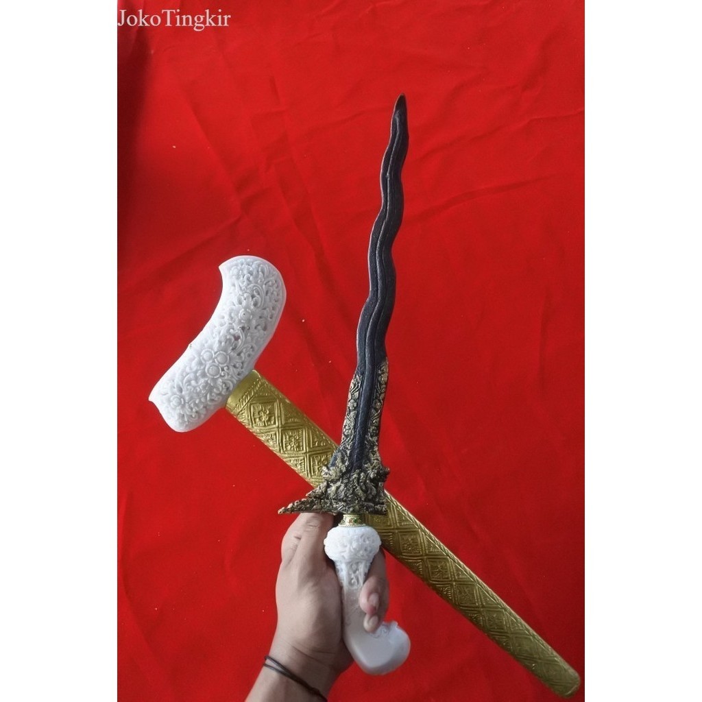 

keris naga penganten kinatah warangka ggkw antik - bilahan saja WKP murah