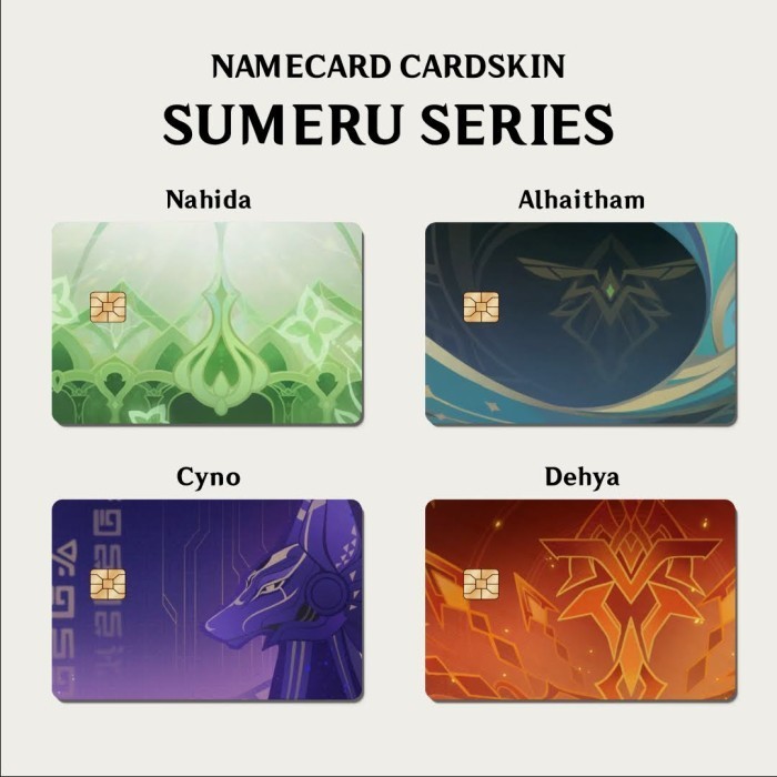 Stiker Card skin Genshin Sumeru E-Money ATM