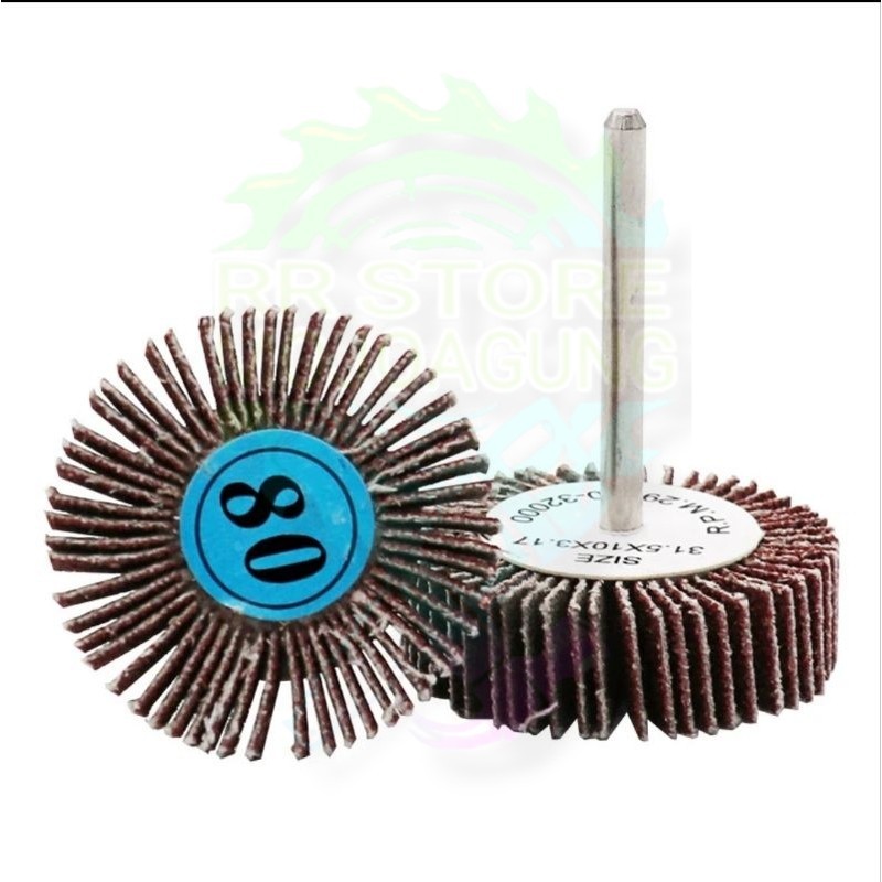 Mata Bor Amplas grit 80 gagang as mata bor amplas kipas murah