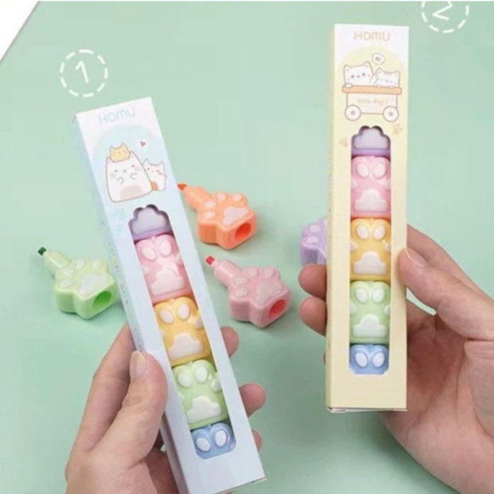 

[FP] Stabilo Paw Lucu Warna Highlighter Stabilo karakter Warna Warni Untuk Jurnal / Stabilo Pastel / Pastel Stabilo Warna / Highlighter Pen / souvenir ulang tahun unik