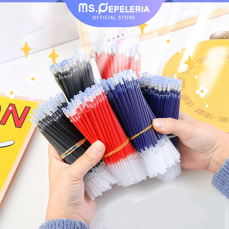 

20PCS Isi Pulpen/Black red blue 0.5mm refill REFILL TINTA GEL ISI ULANG TINTA PULPEN PENA GEL REFILL 0.5MM-Ms.Pepeleria