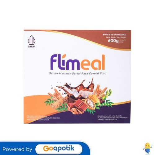 

Flimeal Minuman Sereal Rasa Coklat 50 Gram Box 12 Sachet (600 Gram)