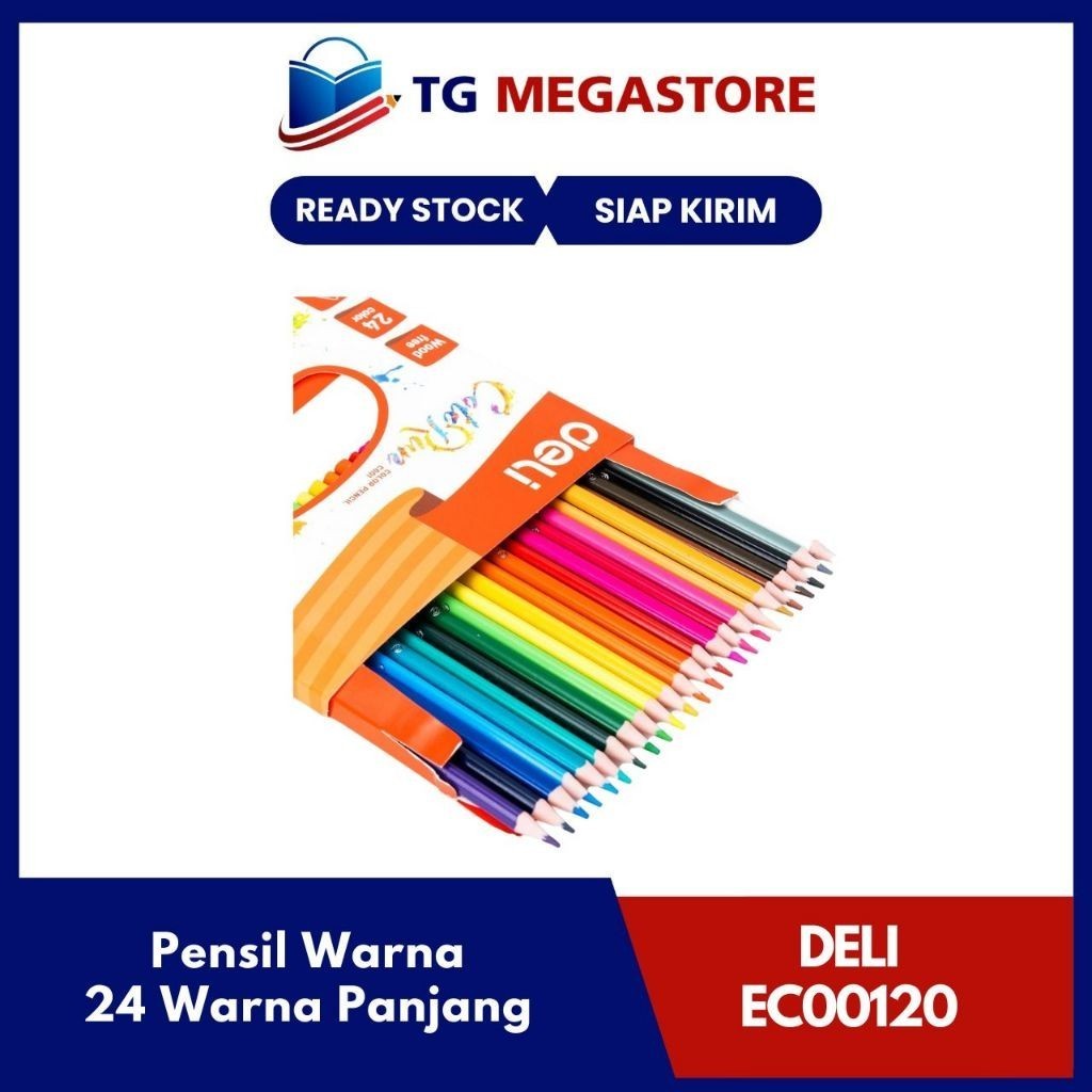 

Pensil Warna DELI Colorun 24 Warna Panjang - EC00120