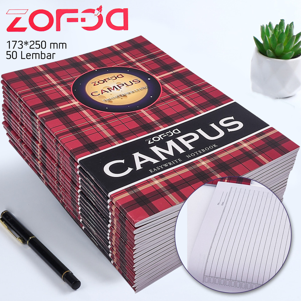 

B5 Buku Catatan Campus 50 Lembar / Buku Diktat Kuliah 40 Lembar Uk. 21x28cm / Buku Tulis Garis Campus University / Notebook