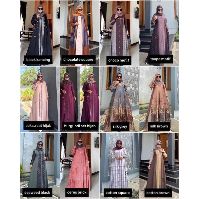 ZAKIYAH KAFTAN TERBARU DRESS SAULINSTORE ((PREORDER)) MAZARA