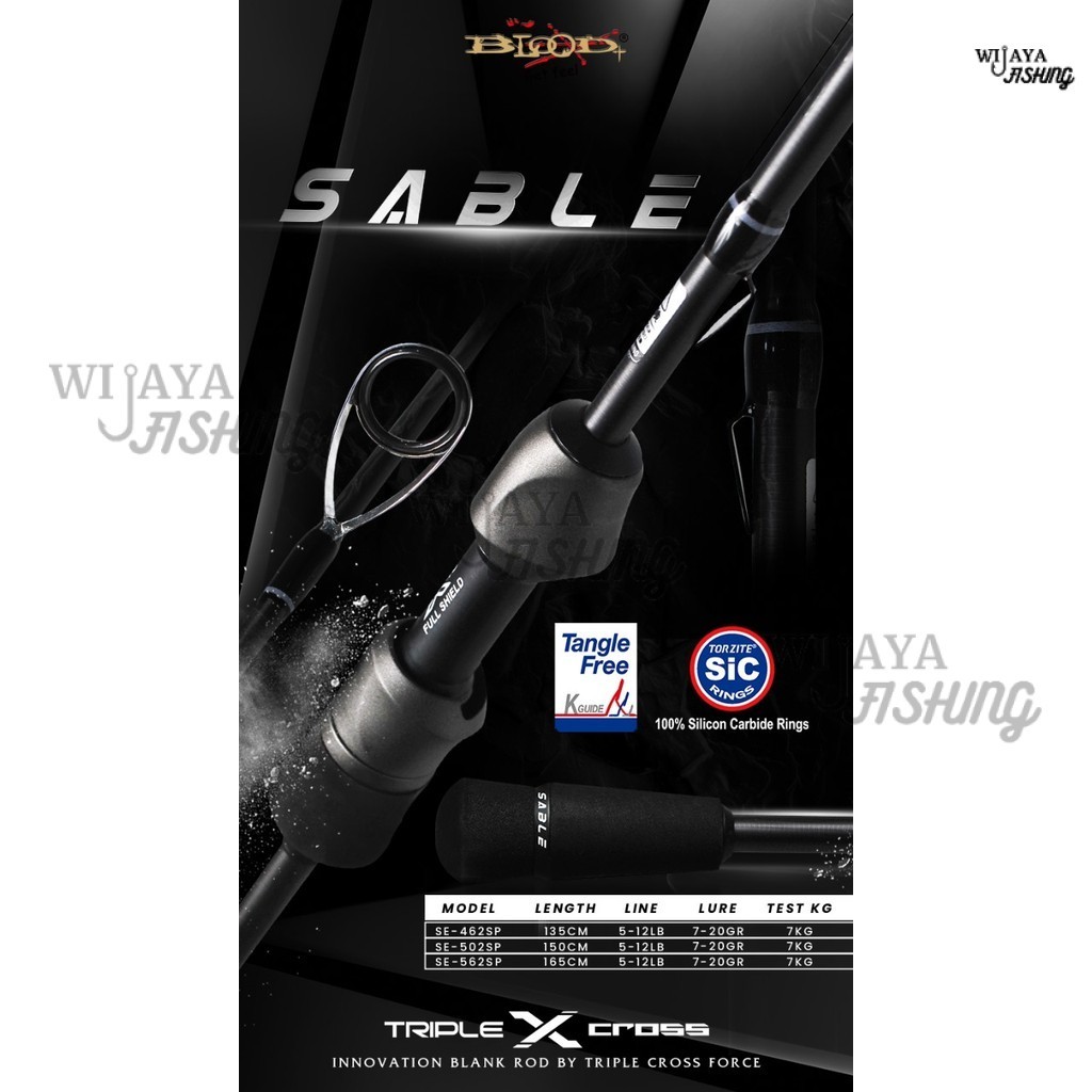 WF Joran Pancing Sable Blood-X 135 150 165 Carbon Mancing Galatama Kolam Free Packing Pipa PVC WF