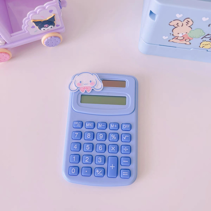 

Kalkulator Elektronik Motif Sanrio / Calculator Cinamoroll, Kuromi, Melody, Pompompurin - Cinamoroll