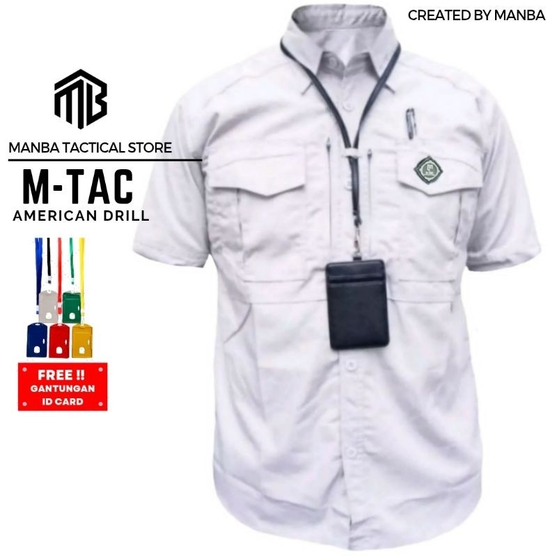 DE54W BAJU KEMEJA TACTICAL M-TAC LENGAN PENDEK / ATASAN TACTICAL  LENGAN PENDEK