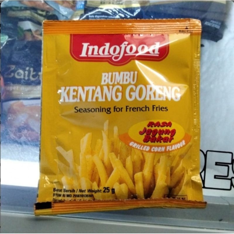 

Indofood bumbu tabur kentang rasa jagung bakar