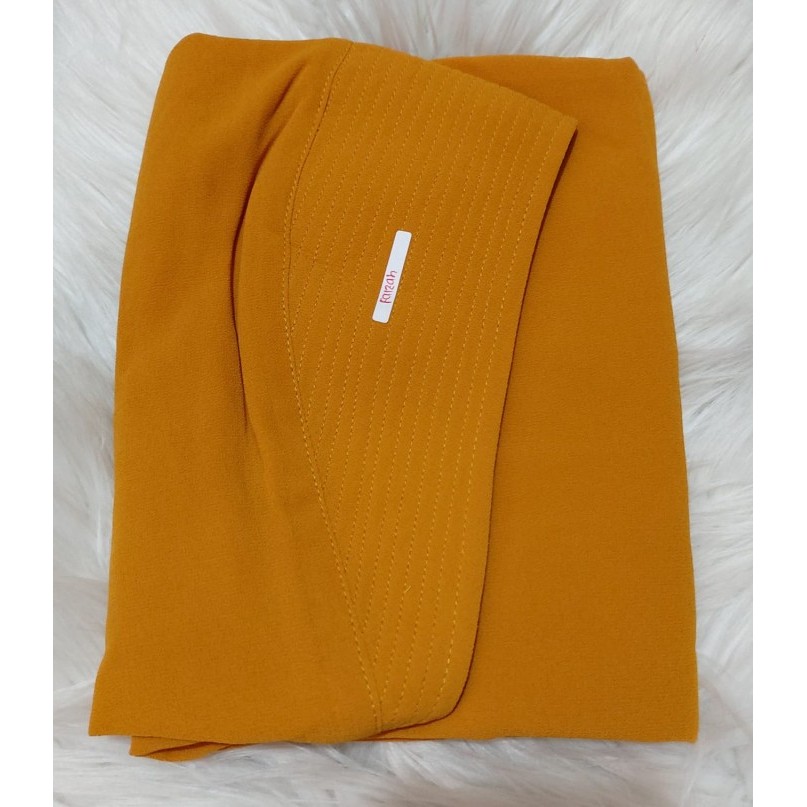 Khimar ceruty zafira swarosky/ hijab 2 layer/ pet antem/ TERBARU - Marron