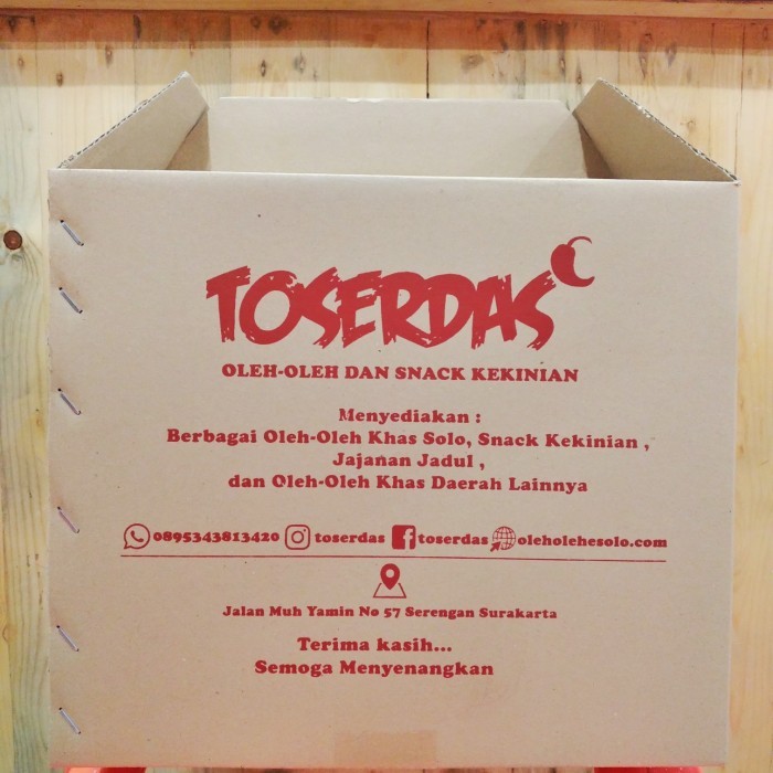 

JUAL KARDUS - KARDUS TOSERDAS - KARDUS TENTENG - KARDUS OLEH-OLEH