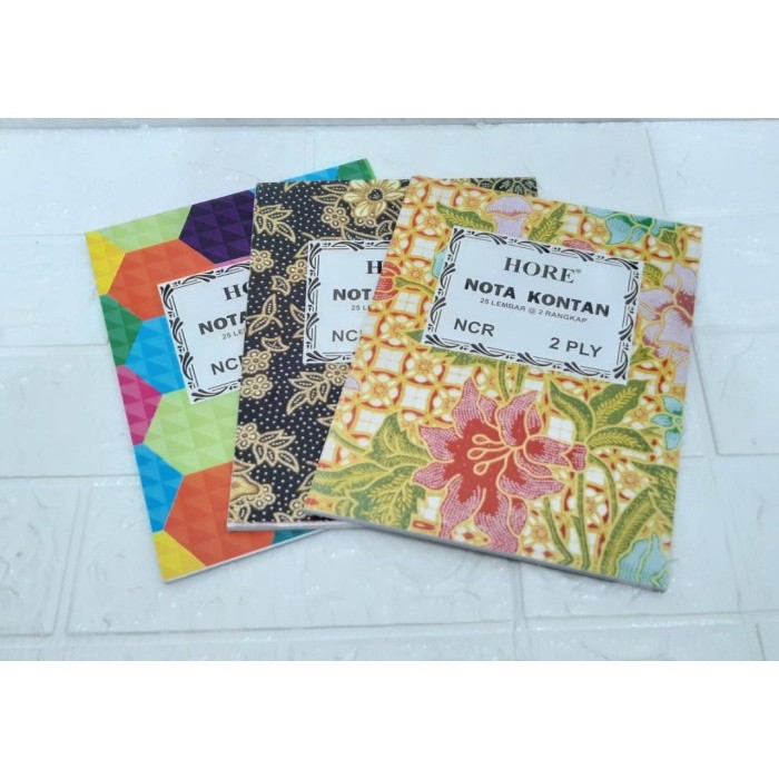 

BUKU NOTA BATIK HORE 1/4 2PLY KECIL POP 1/NOTA 621313787