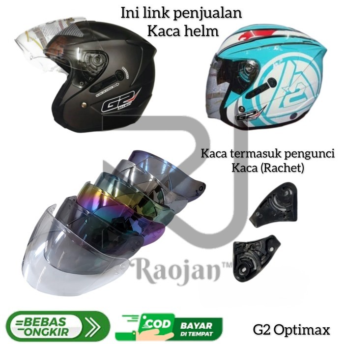Kaca helm G2 Optimax Visor Helm G2 Optimax Rachet