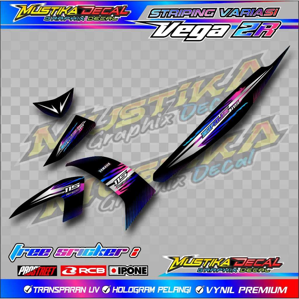 Striping Variasi Yamaha Vega Zr Sirius / Stickerlist Motor Vega Zr Sirius