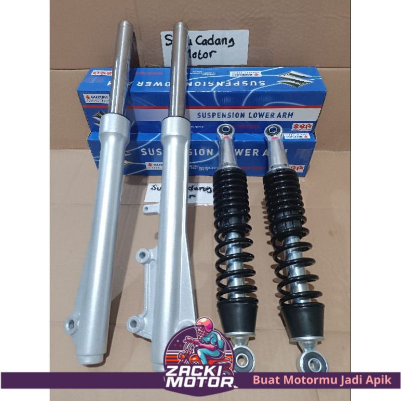 Paket As Shock Tabung Depan+Shockbreaker Belakang Suzuki Smash New Titan Smash 115 Titan PNP Shogun 