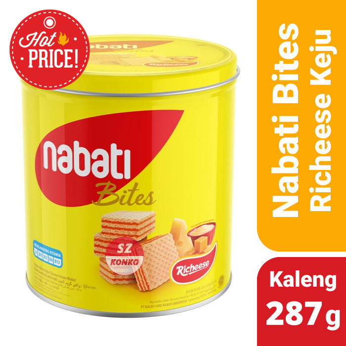 

Terjual NABATI Bites Richeese Kaleng 300gr - Wafer Krim Keju 300 gramTerlaris