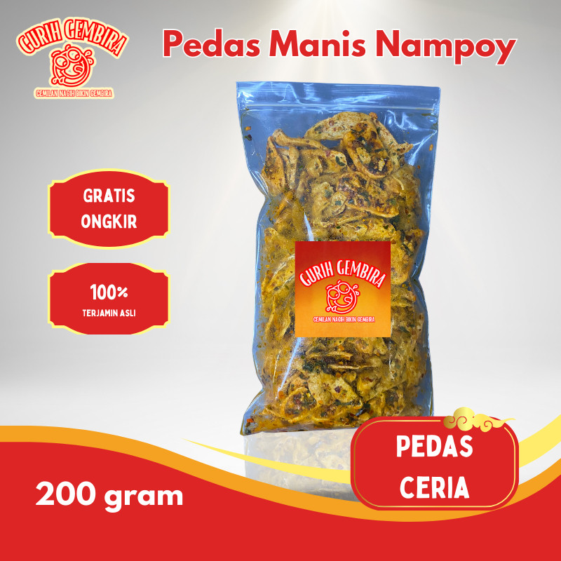 

GurihGembira Otak Otak Pedas Ceria Nampoy Rasa Ikan Asli Premium 200 gram