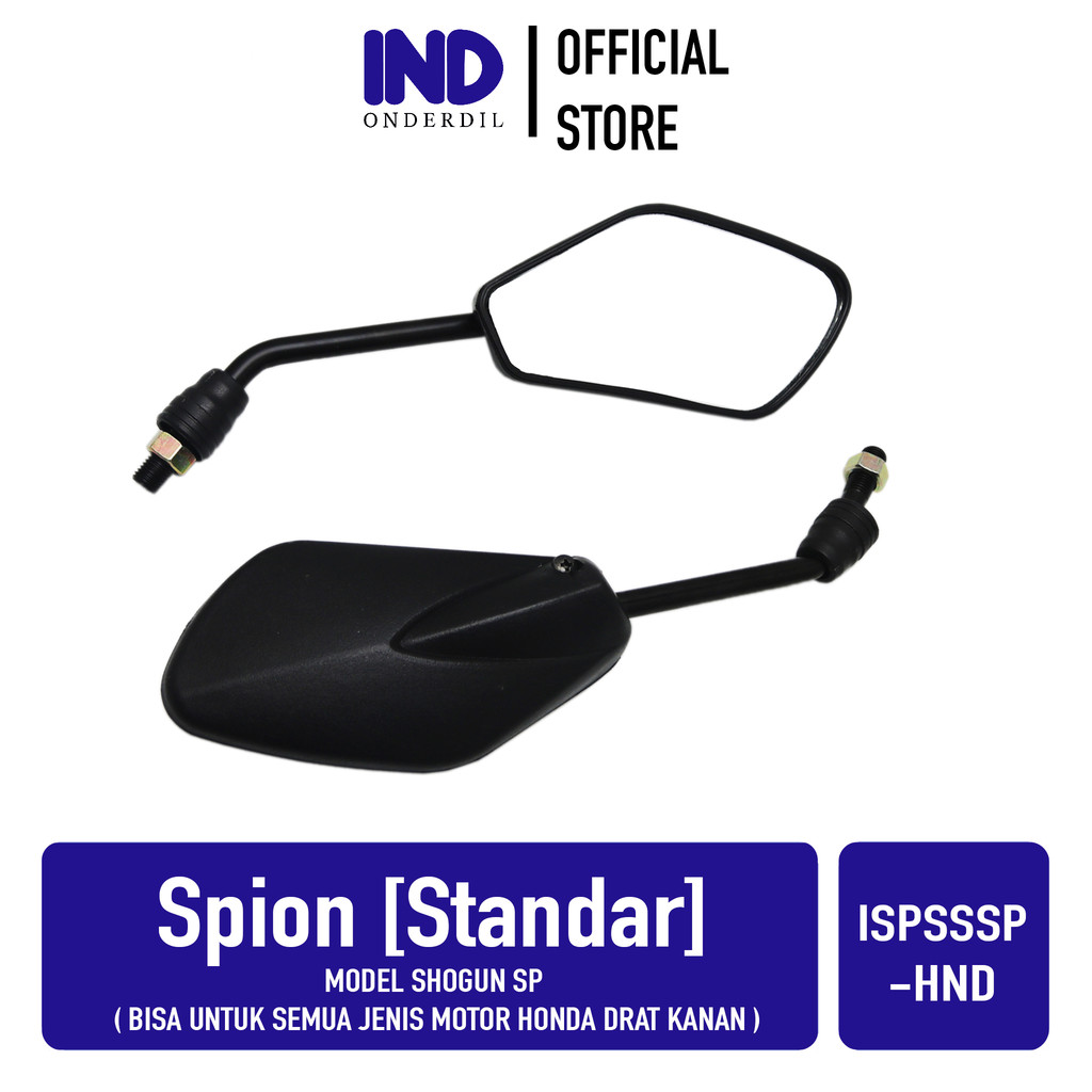 Spion-Sepion-Kaca-Mirror-Cermin Standart-Standar Model Shogun SP Untuk Semua Motor Honda Drat Kanan