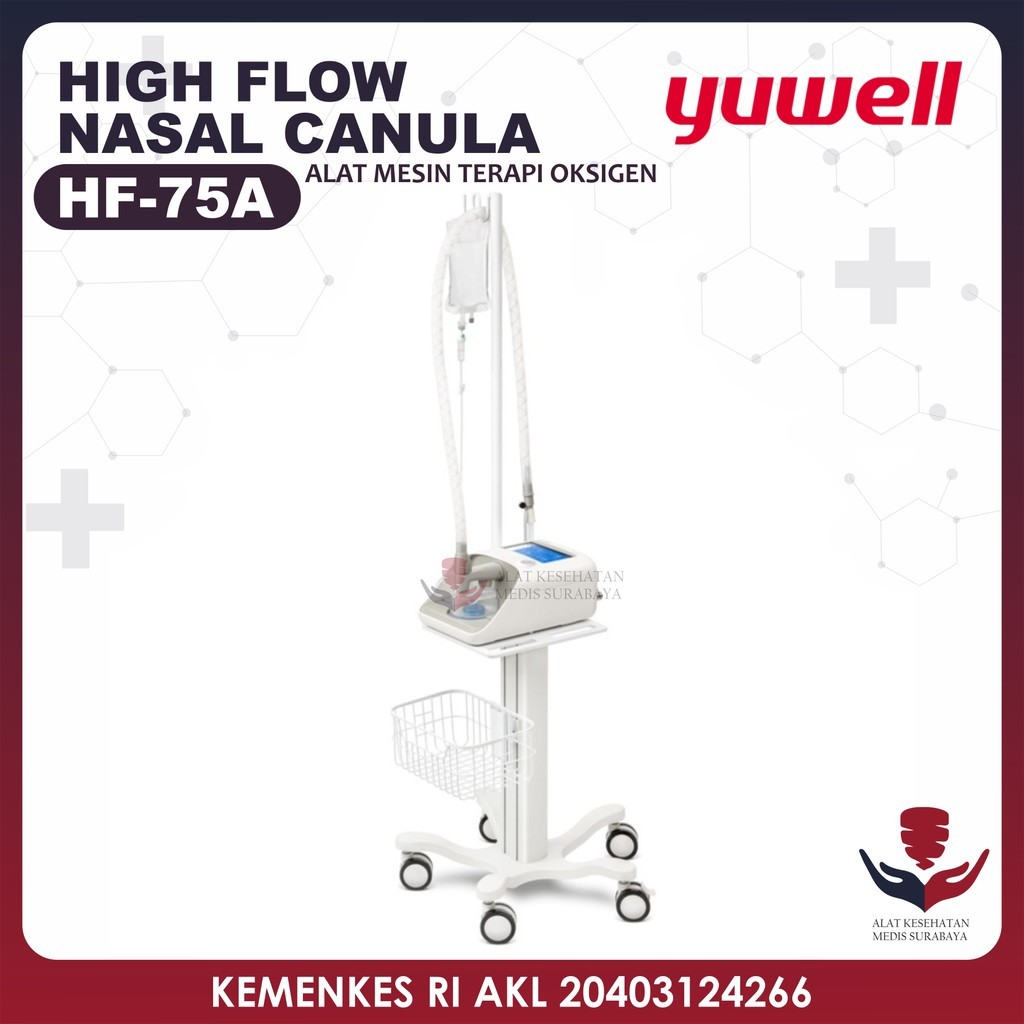 High Flow Nasal Canula HF-75A HFNC Alat Mesin Terapi Oksigen Yuwell