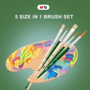 

Paint Brush Set 5pcs / M&G Kuas Lukis 5 pcs / M&G Kuas Lukis ABH978B8
