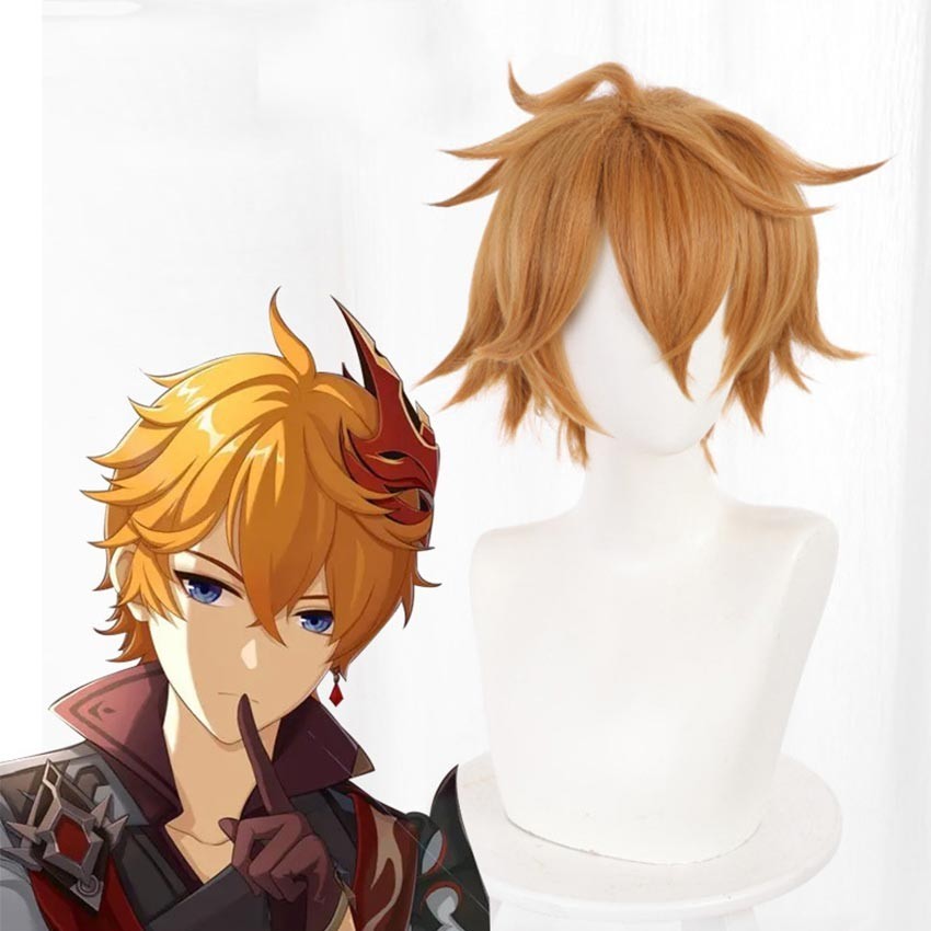 Wig Cosplay Genshin Impact Kamisato Ayato Kamisato