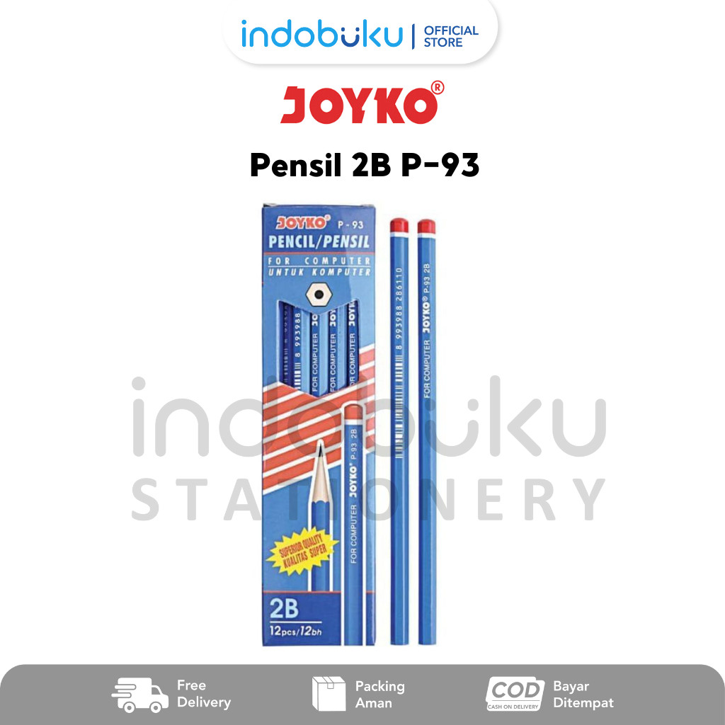

Pensil Joyko 2B Warna Biru P-93 / (1 Pack Isi 12pcs)