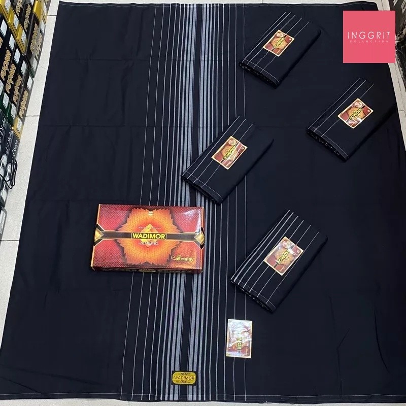 WADIMOR HITAM POLOS TUMPAL DEWASA SARUNG WADIMOR GROSIR SARUNG WADIMOR HITAM TUMPAL