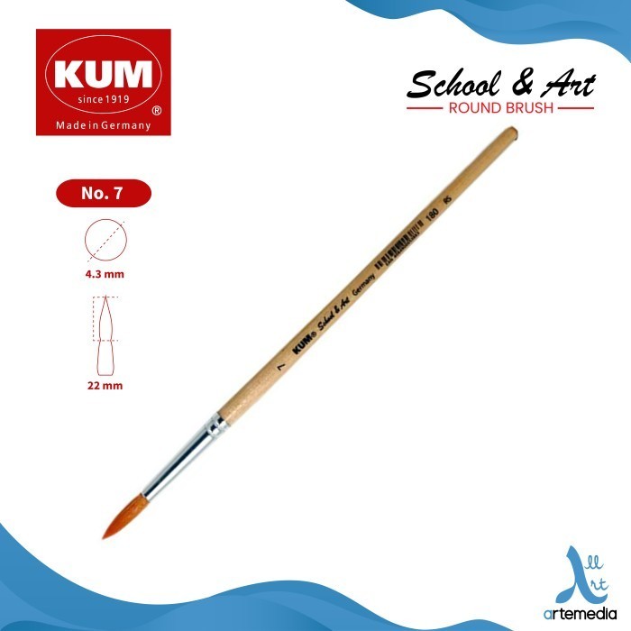 

Gramedia Jambi - Kuas Lukis KUM SCHOOL & ART #7 ROUND BRUSH