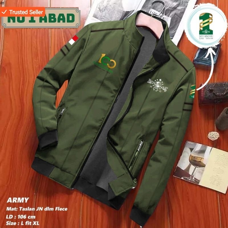 JAKET NU NAHDLATUL ULAMA 1 ABAD 100 TAHUN OUTDOOR WATERPROOF