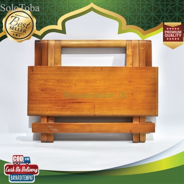 

Meja Kayu Alquran Rehal Rekal Lipat Besar Ukir Kayu Mahoni Plitur Uku murah