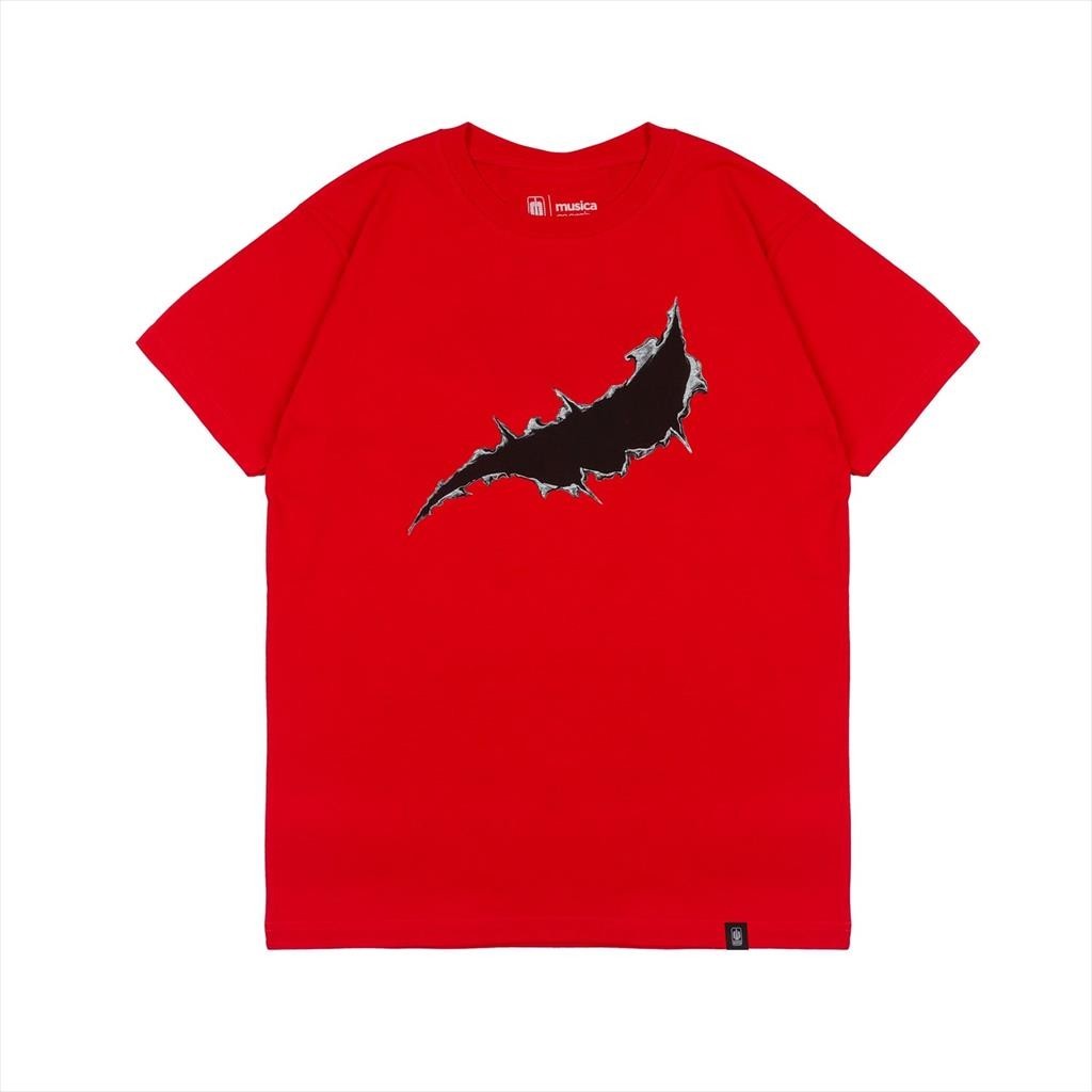 NOAH - TSHIRT RIPPED RED