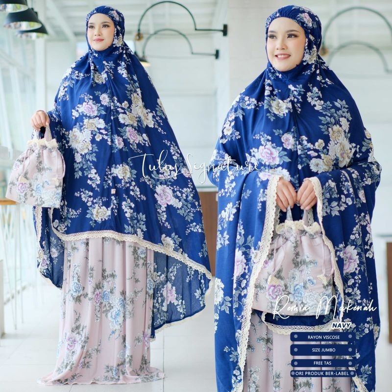 REMIA MUKENAH JUMBO RAYON VISCOSE MOTIF KOMBINASI BY TULUS