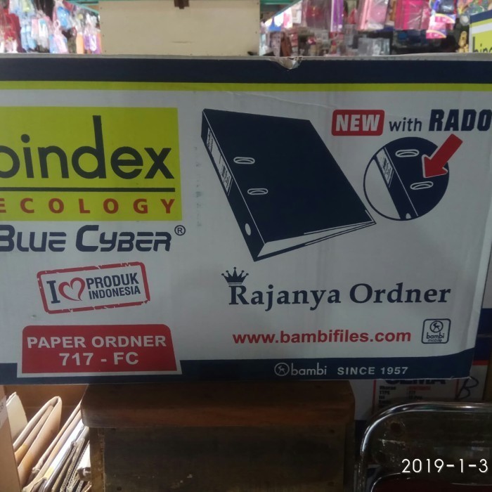

PROMO!! -Ordner Bindex 717 Folio hitam - Hitam