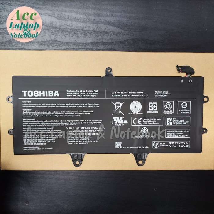 Original Baterai Toshiba Portege X20W X20W-D X20W-D-11T X20W-E PA5267U