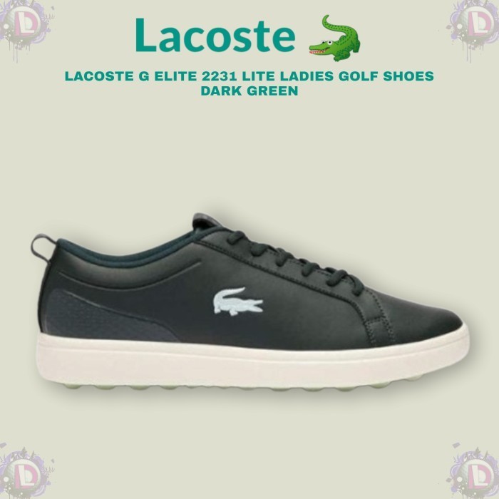 LACOSTE G ELITE 2231 LITE LADIES GOLF SHOES_DARK GREEN ORIGINAL