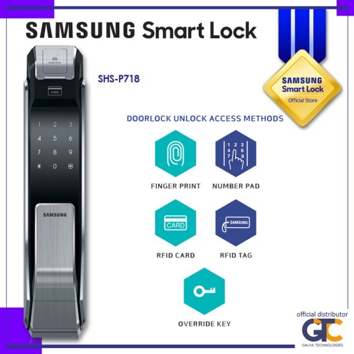 

Samsung Smart Lock SHS-P718 / Kunci Digital
