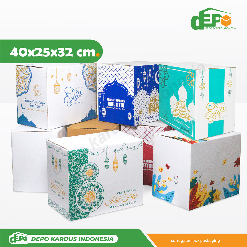 

Box Parcel 40x25X32 (Besar) Kardus/Parcel/Parcell/Lebaran/Idul Fitri/Fitri/Eid Mubarak/Ied/Eid/Mubarak/box Paket/box Sembako/Hampers/Normal/Tinggi32