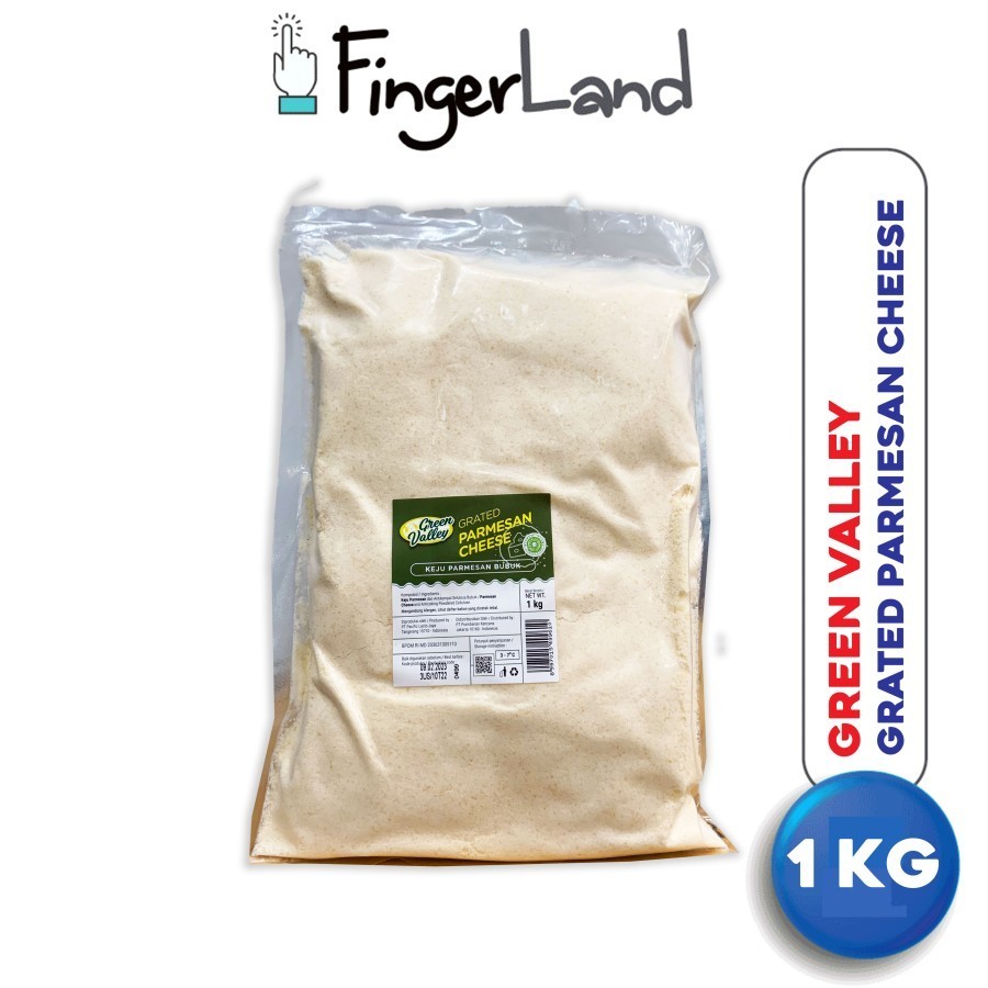 

GREEN VALLEY Grated Parmesan Cheese 1 KG Keju & Packing Styrofoam